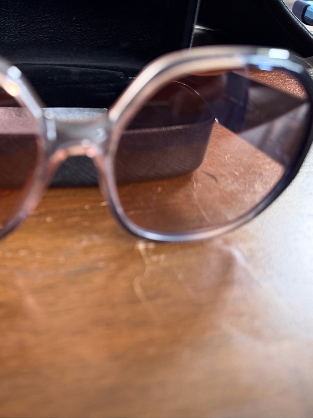 Ferragamo Brown Large Frame Sunglasses-  with CASE